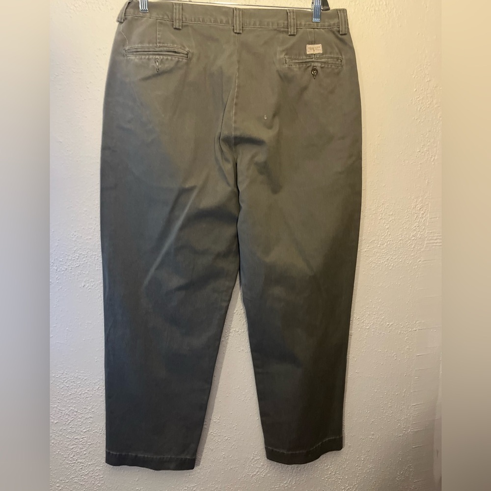 Polo Ralph Lauren Classic Preppy Casual Cotton Green Chino Pant Mens Size 38x30 - Picture 2 of 7
